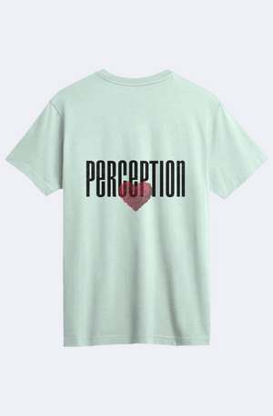 PERCEPTION ROSES GREEN SEA SUPIMA T-SHIRT