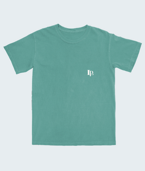 COLUMN WITH FHRASE HEAVYWEIGHT SEAGREEN T-SHIRT