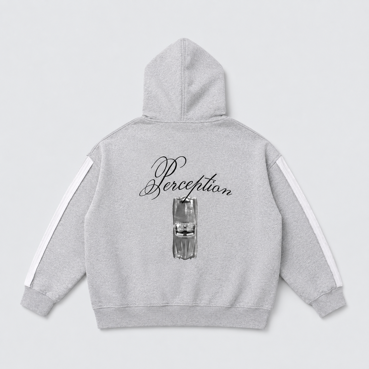 CONTRAST TRIMMED CDOUBLE LAYER HOODIE