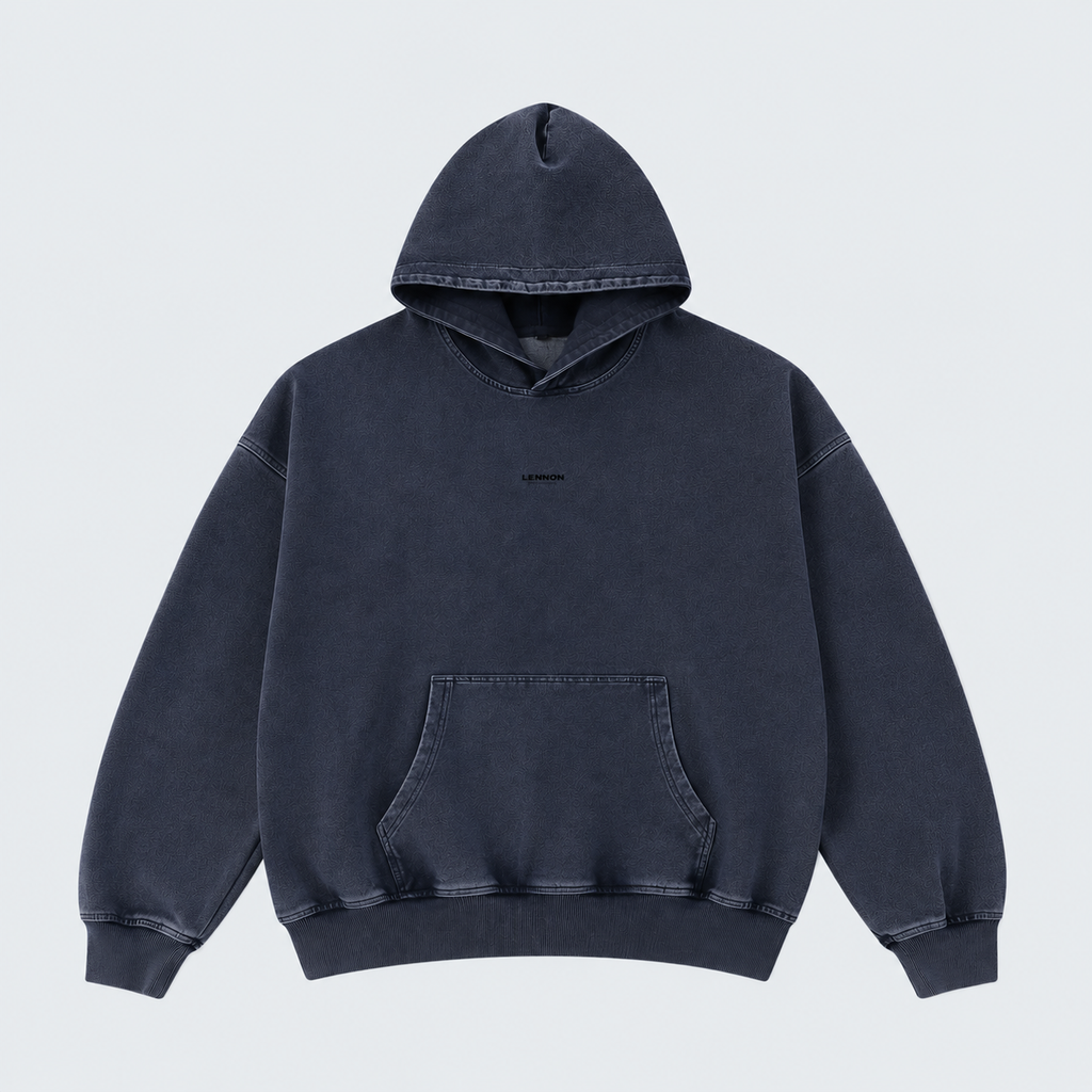 OVERSIZED SNOW-WASHED HOODIE