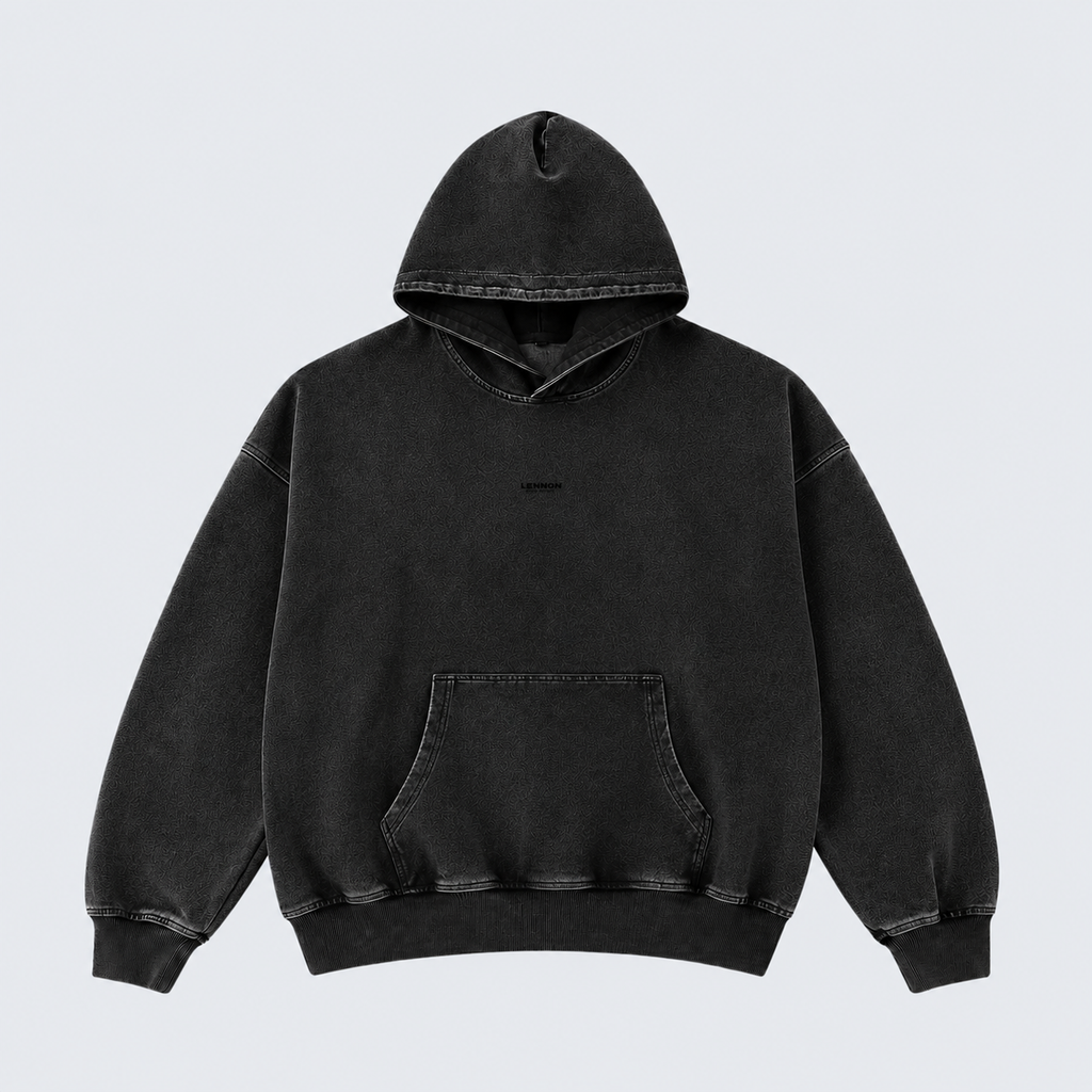 OVERSIZED SNOW-WASHED HOODIE