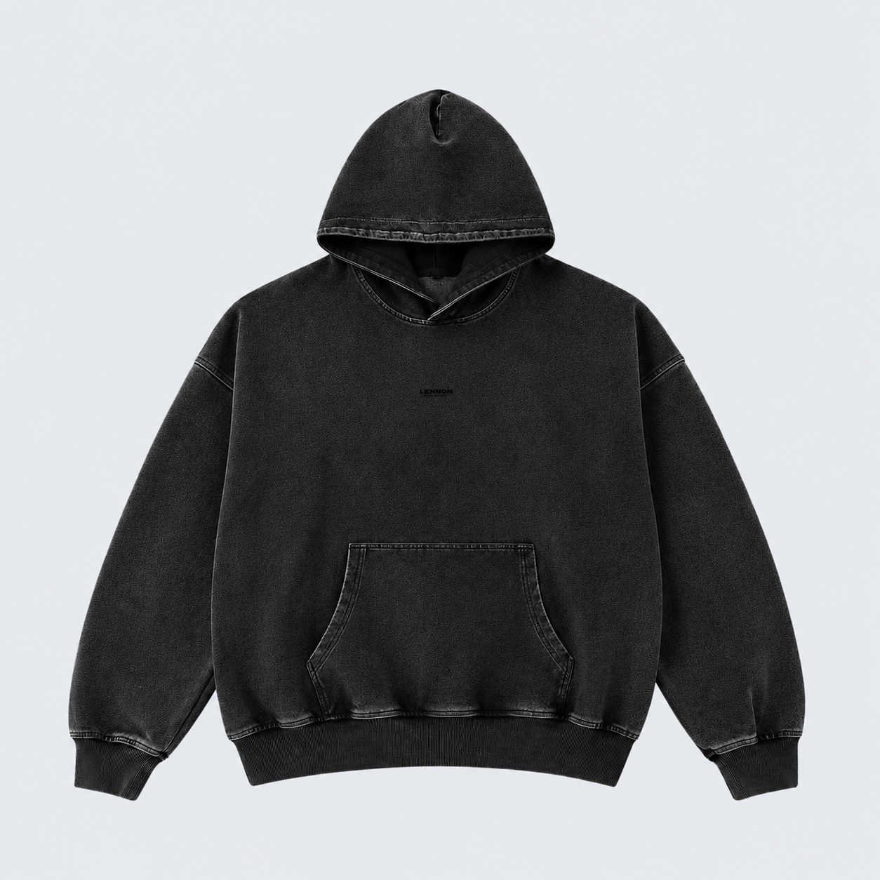 OVERSIZED SNOW-WASHED HOODIE
