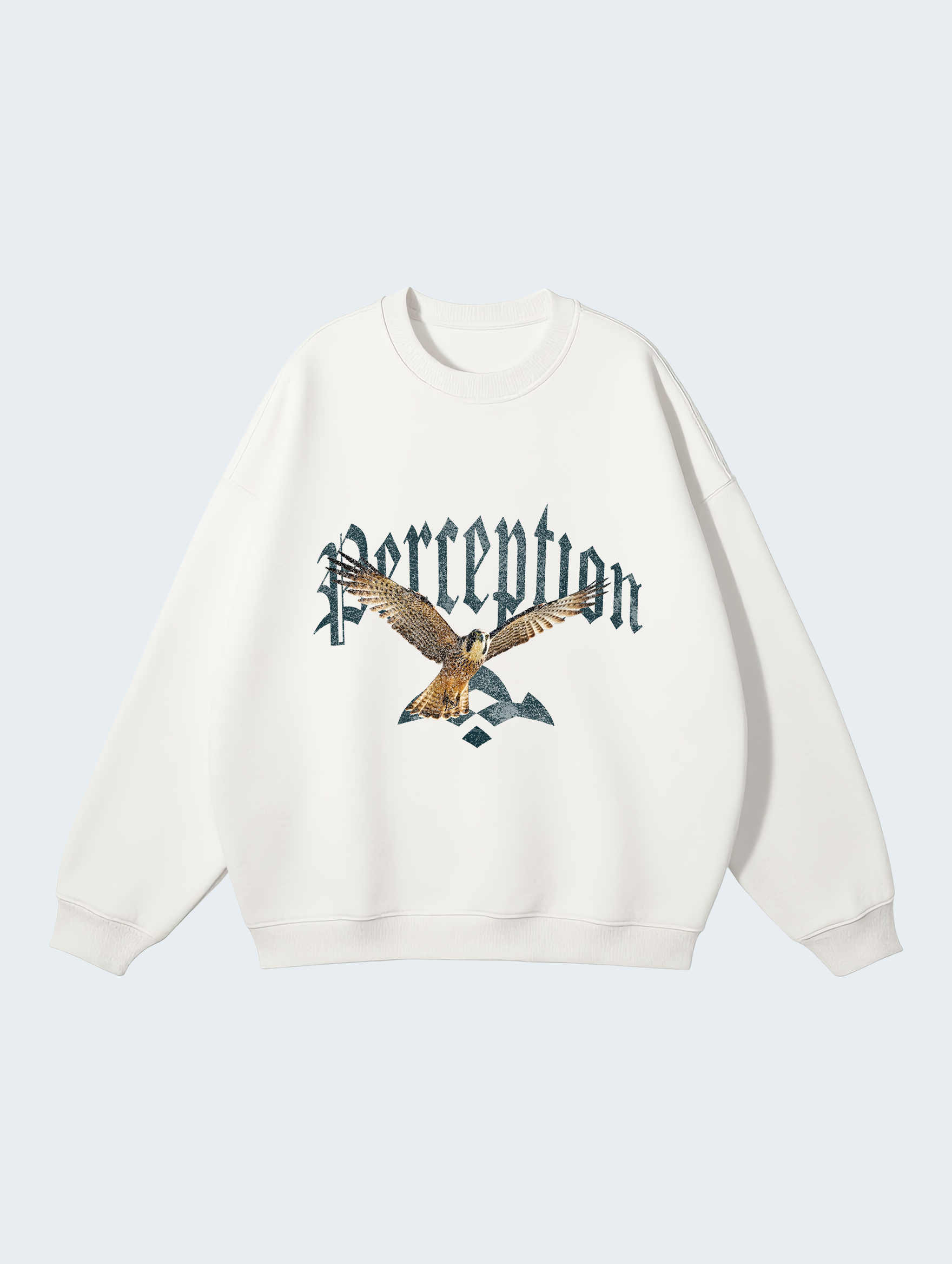 WHITE PERCEPTION SWEATSHIRT