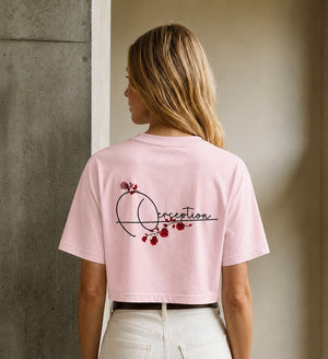 PINK - MINERAL WASH CROP TEE